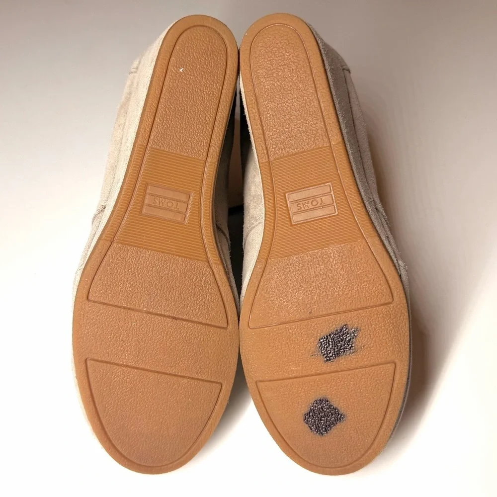 Toms Women’s Desert Wedge Heel Suede Leather Lace-up Ankle Bootie Size- 8.5